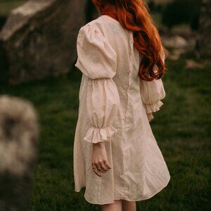 Nour and the Merchant Mists Chemise in Ivory